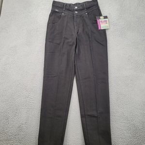 Vintage‎ Lee Jeans Womens Misses 12 29x32 Black Relaxed Tapered Fit V-back 90s